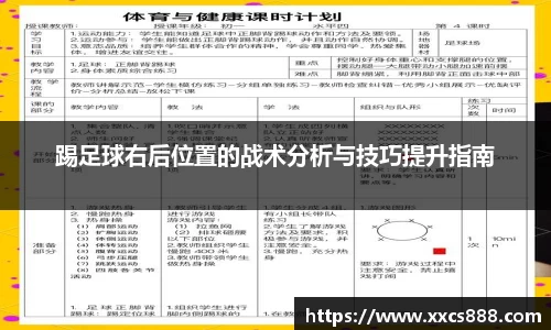 踢足球右后位置的战术分析与技巧提升指南